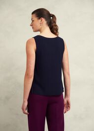 Trina knitted top, Hobbs Navy, hi-res