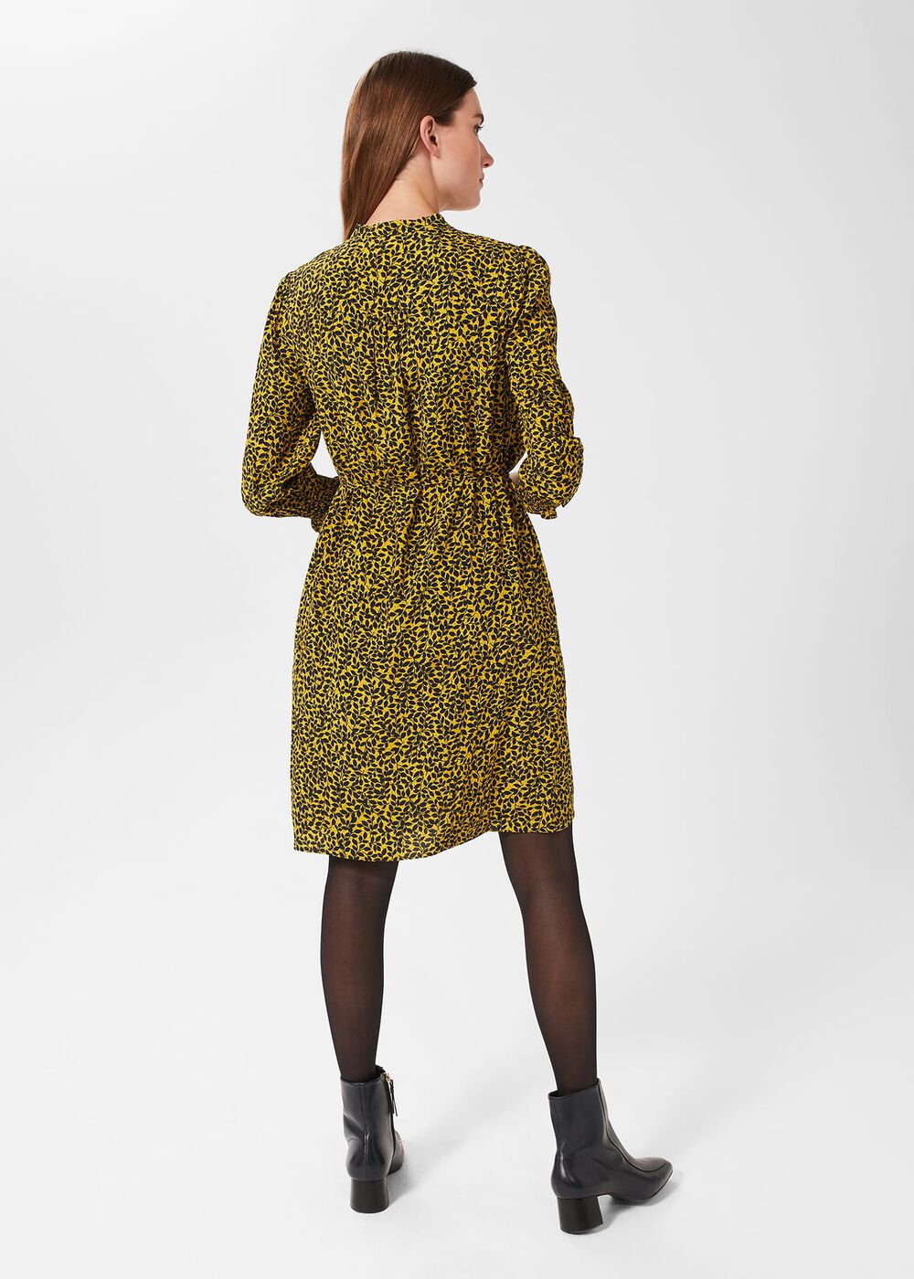 Tafara Tunic Dress, Chartreuse Navy, hi-res