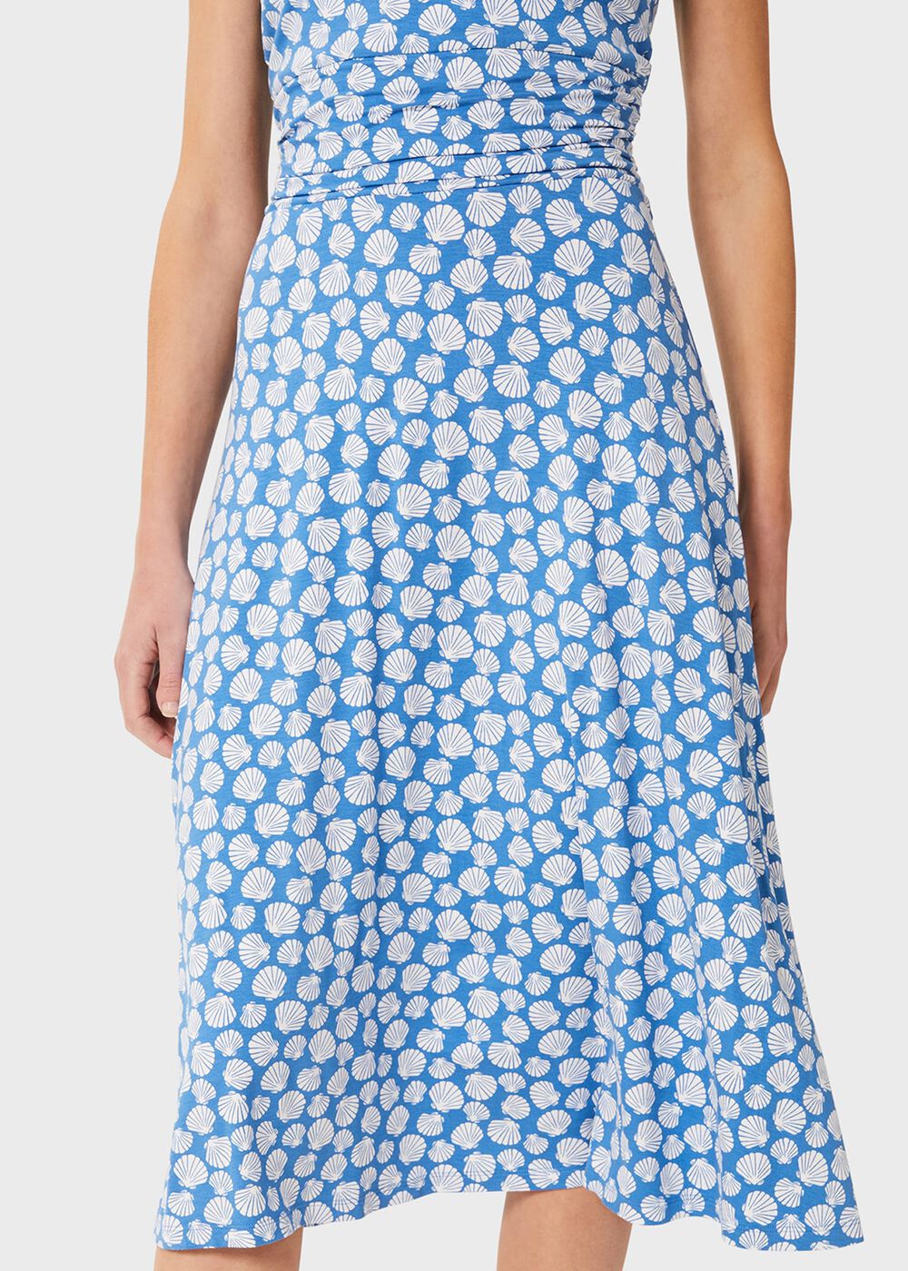 Bayview Sleeveless Jersey Dress, Azure Ivory, hi-res