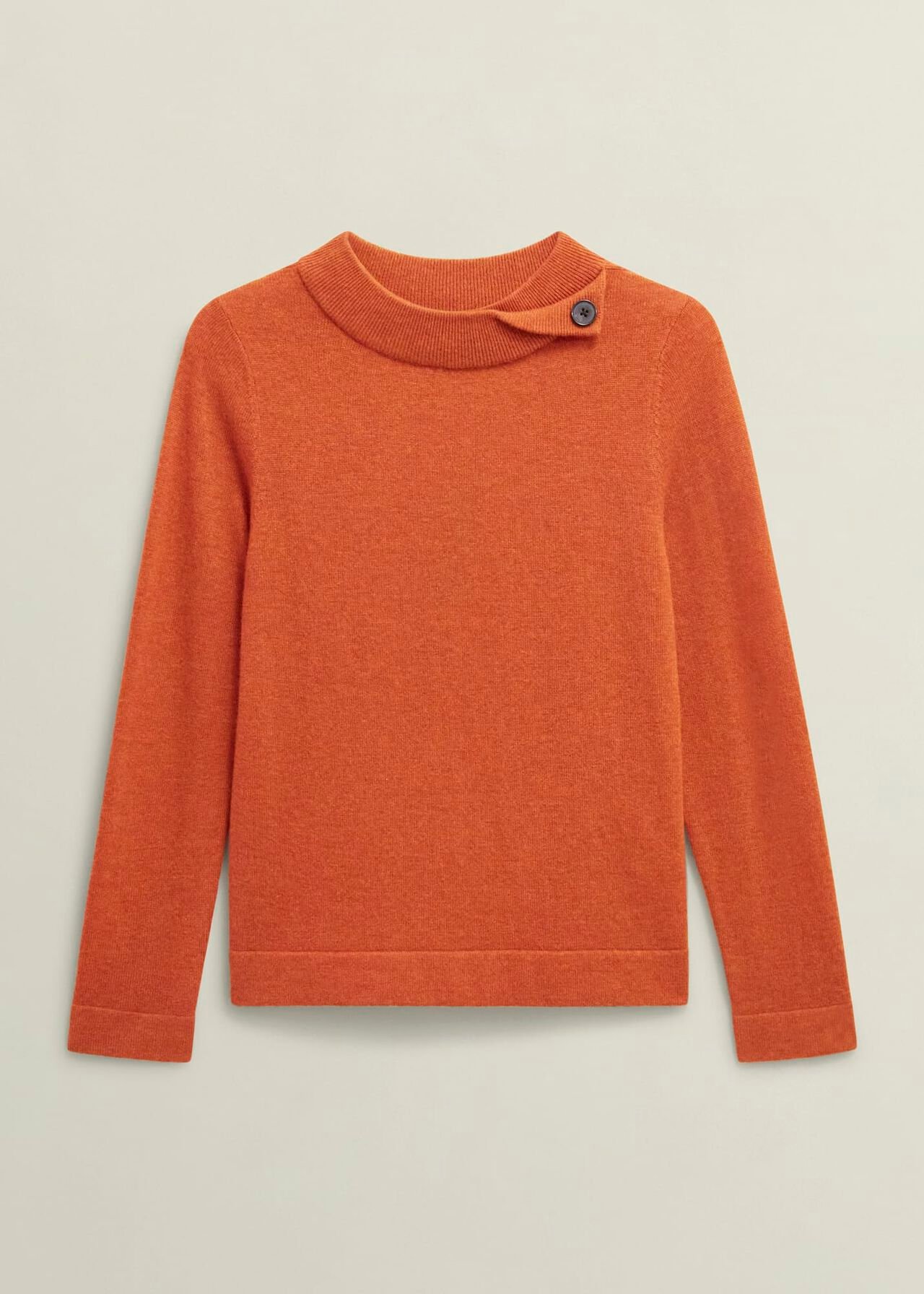 Talia Wool Cashmere Jumper, Topaz Orange, hi-res