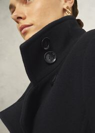 Deliliah Wool Blend Coat, Black, hi-res
