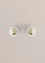 Bette Stud Earrings, Ivory Gold, hi-res