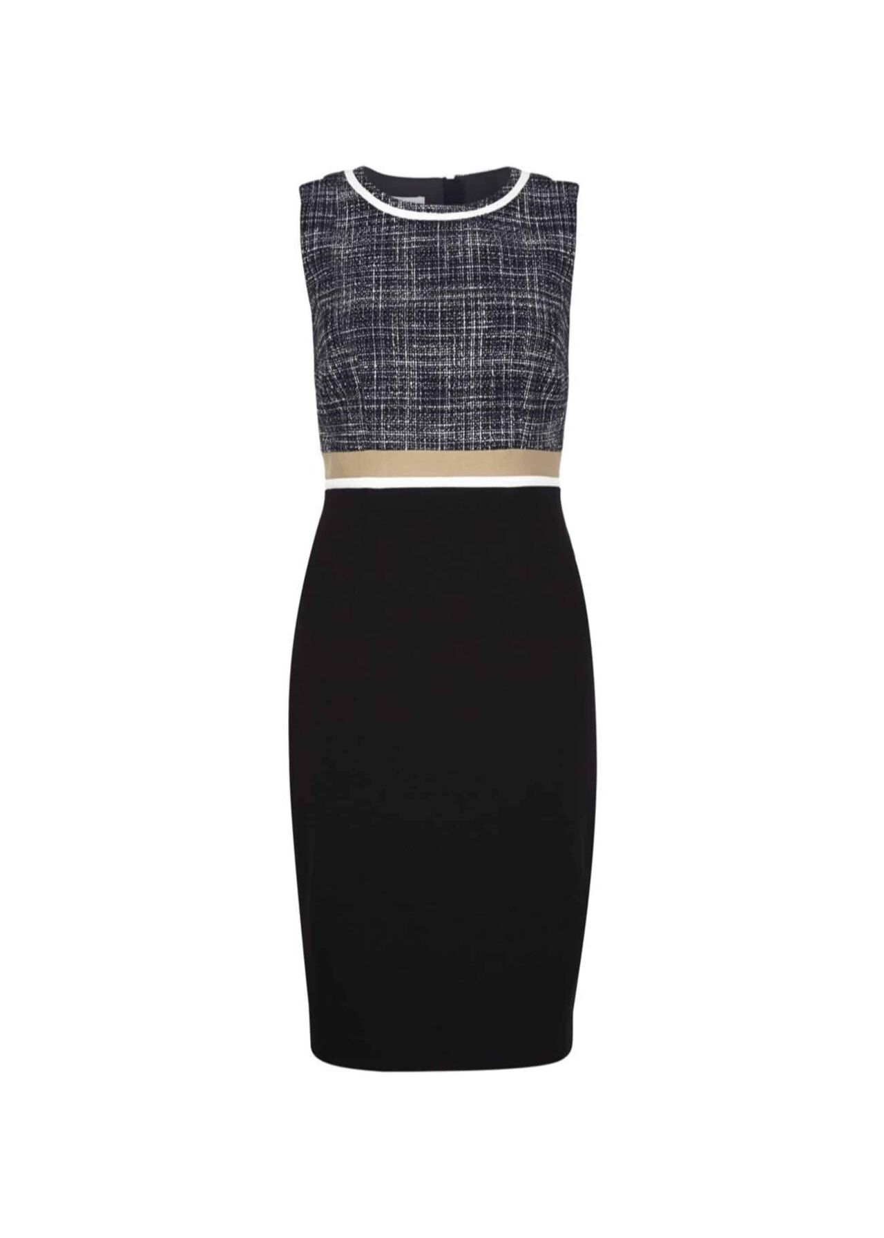 Petite Aida Dress Black Camel