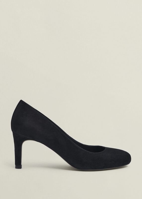 Lizzie Suede Court Shoes