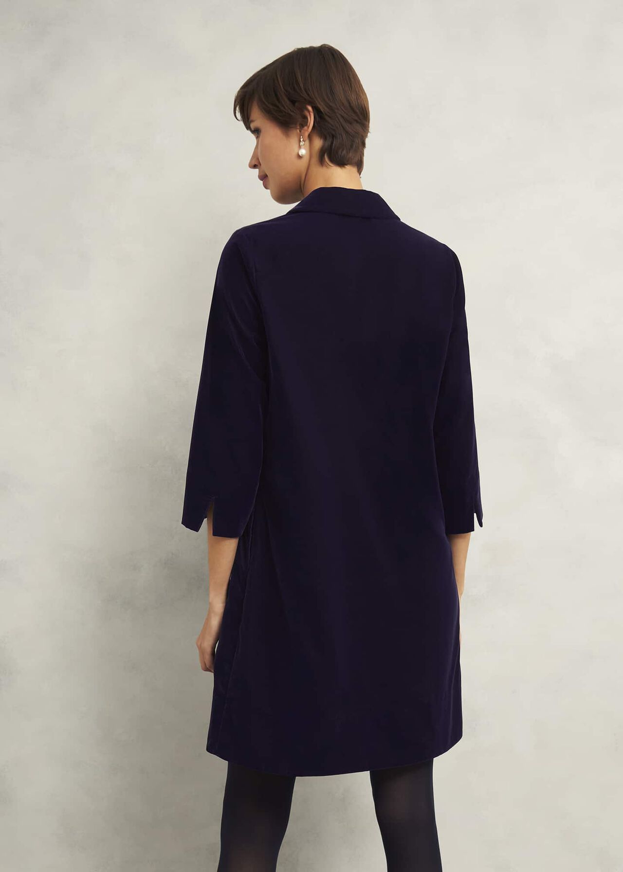Velvet Marciella Dress, Midnight Navy, hi-res