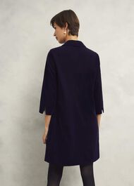 Velvet Marciella Dress, Midnight Navy, hi-res