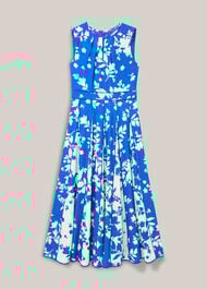 Petite Angelica Floral Dress, Blue Cream, hi-res