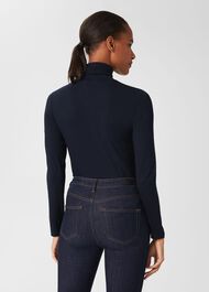 Mischa Roll Neck, Navy, hi-res
