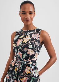 Emilie Dress, Black Multi, hi-res
