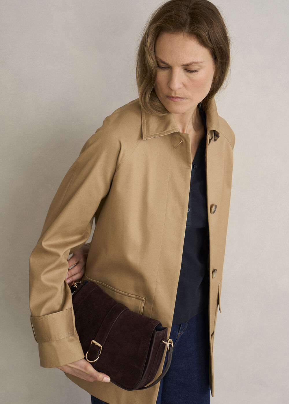 Lennox Ribbed Shirt, Hobbs Navy, hi-res