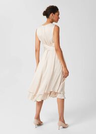 Viola V Neck Dress, Blush, hi-res