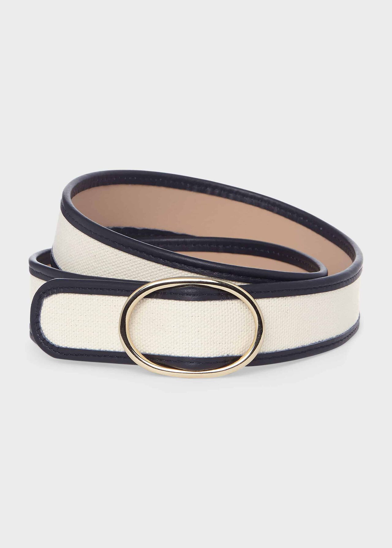Colette Canvas Belt , Navy, hi-res