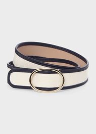Colette Canvas Belt , Navy, hi-res