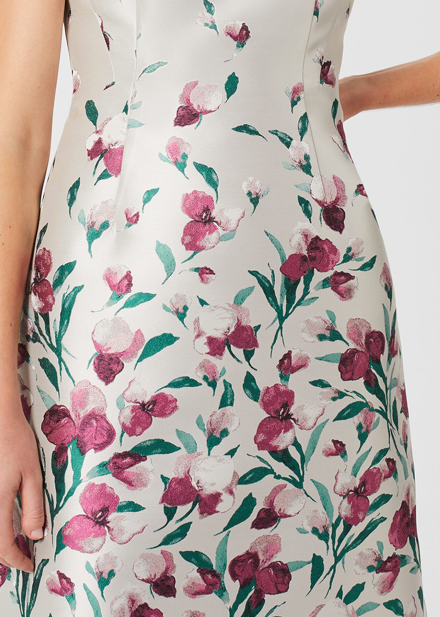 Robe Jacquard Florale De La Marque Co - Taille M, Neuve Sans étiquettes, Style élégant