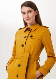 Ella Water Resistant Trench Coat, Gold, hi-res