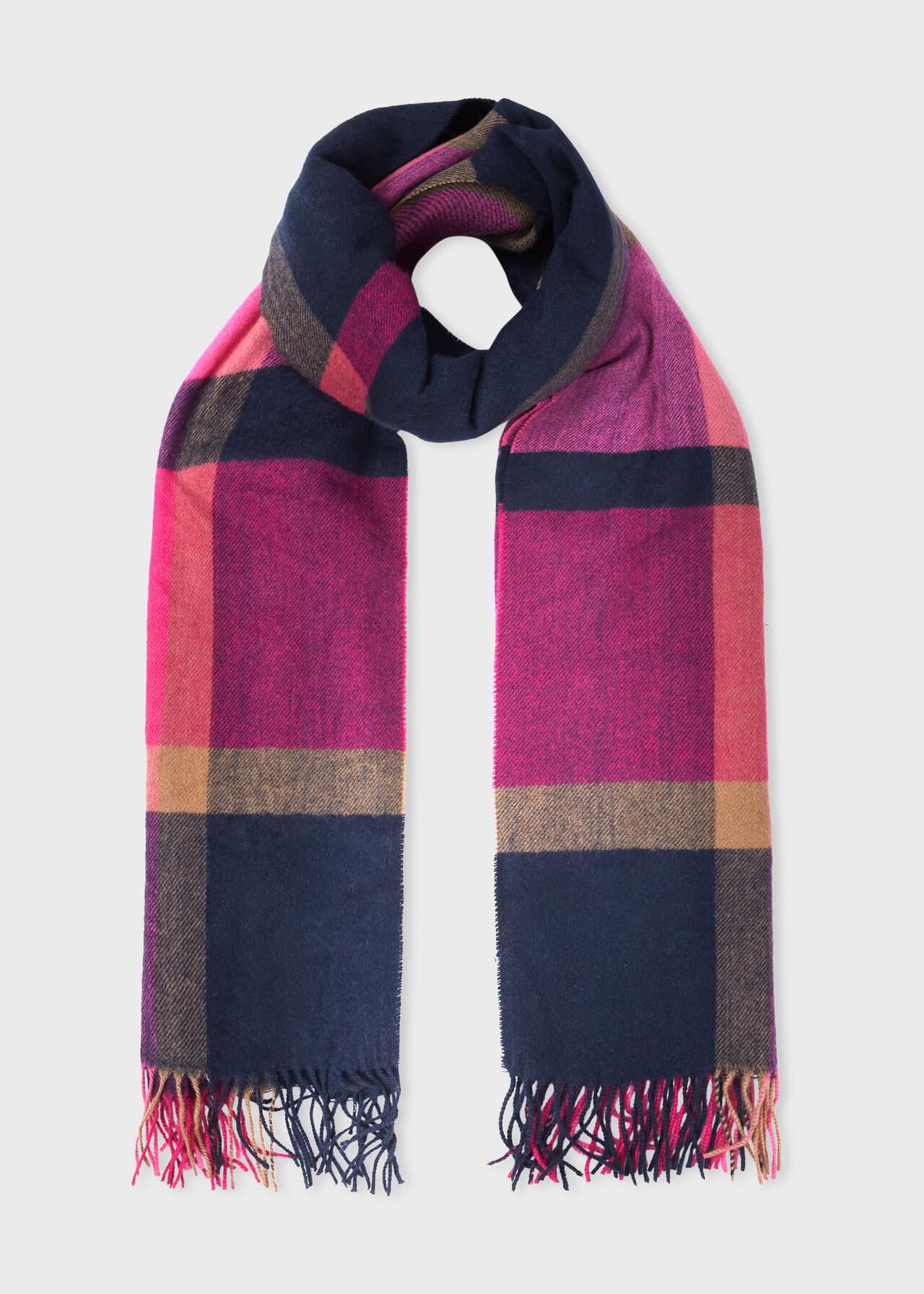 Elsa Scarf, Navy, hi-res