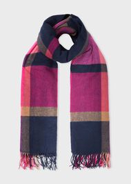 Elsa Scarf, Navy, hi-res