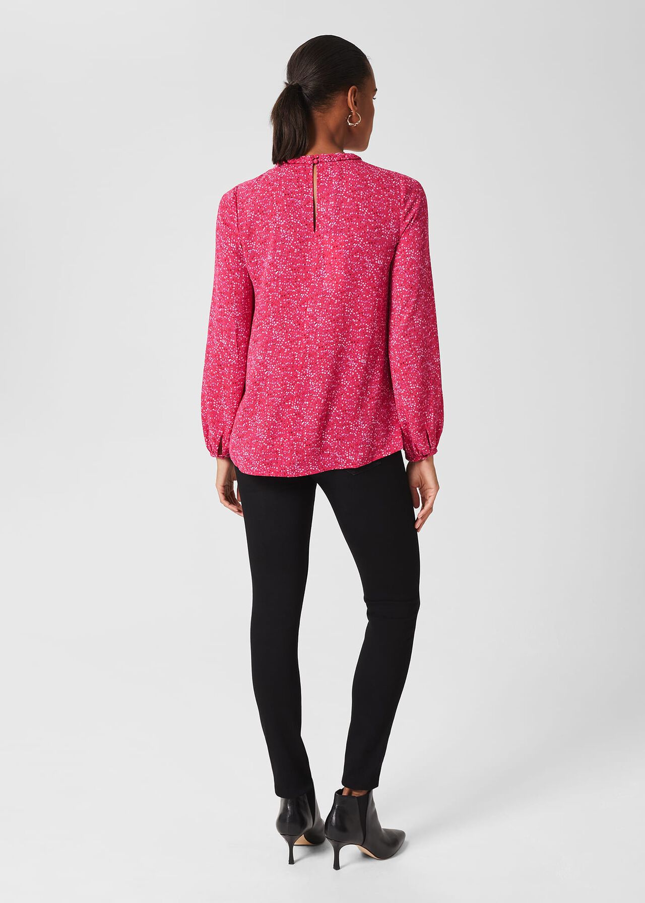 Jonie Spot Top, Pink Multi, hi-res