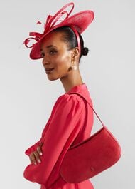 Paris Leather Shoulder Bag, Rouge Pink, hi-res