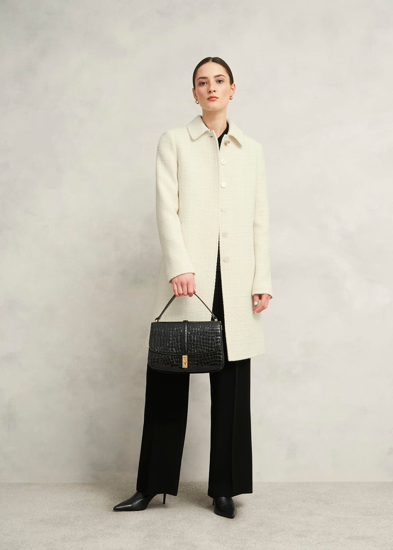 Saffie Coat, Ivory, hi-res