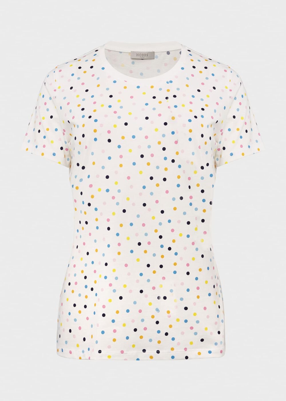 Pixie Cotton Printed T-Shirt, White Multi, hi-res