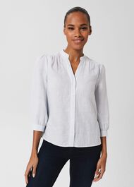 Louise Blouse, Dusty Blue Ivry, hi-res