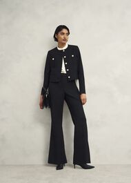 Sloane Silk Blouse, Ivory, hi-res