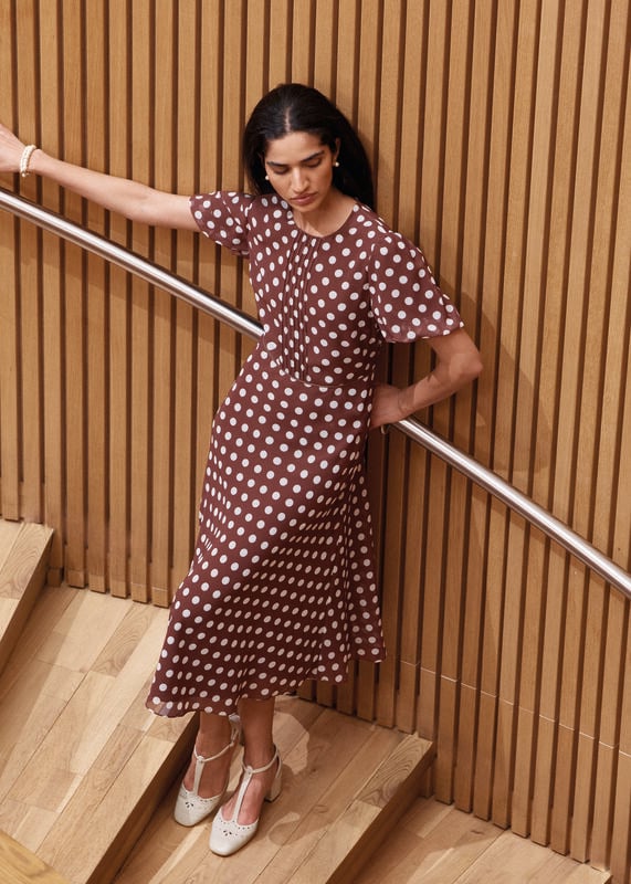 Dorothy Spot Midi Dress
