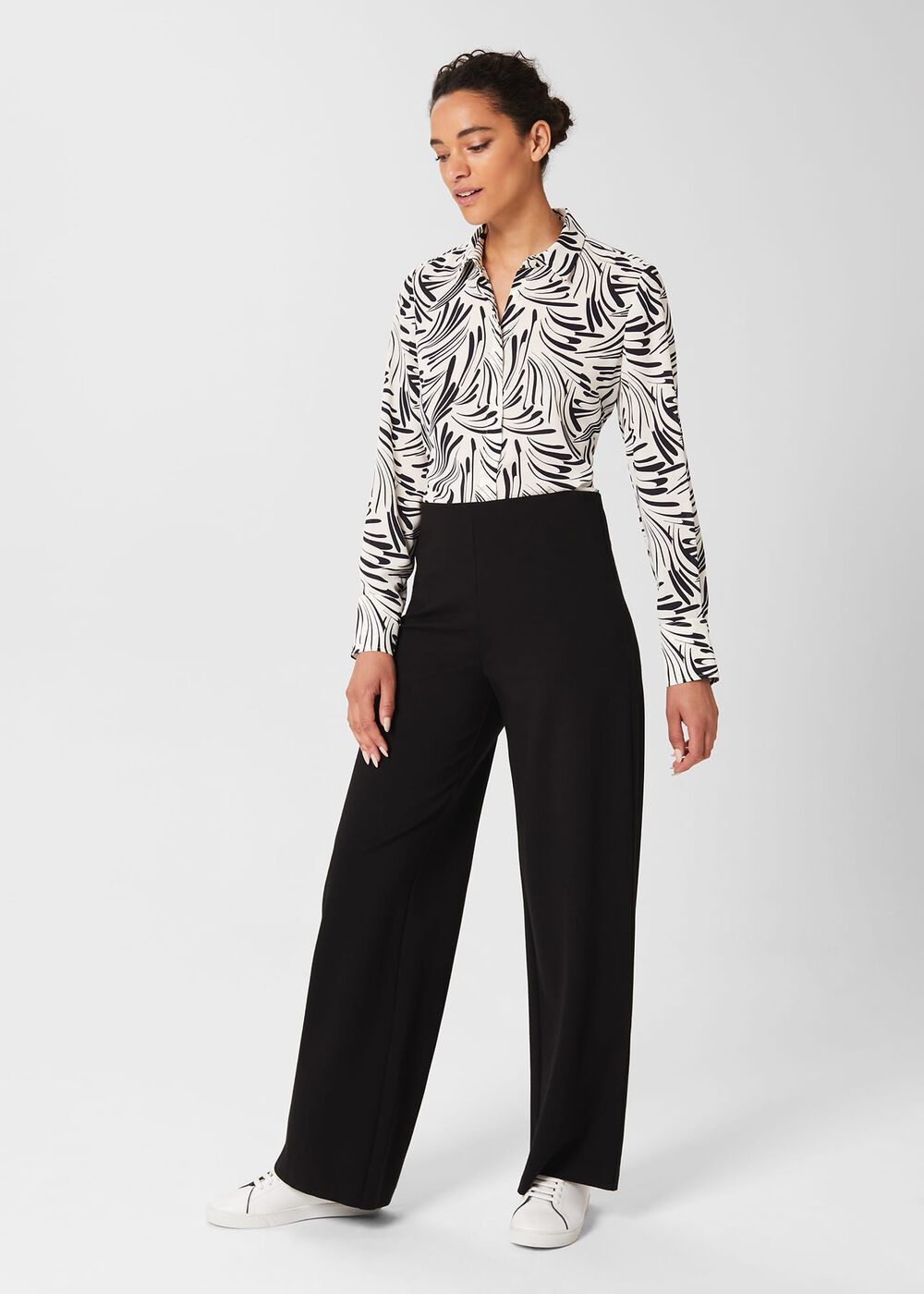 Alana Shirt, Ecru Navy, hi-res