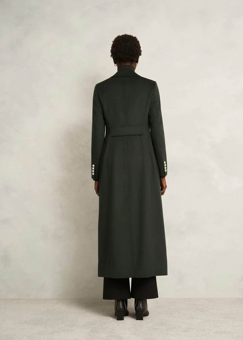 Richmond Wool Maxi Coat, Yew Green, hi-res