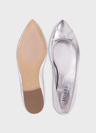 Nikita Ballet Flats, Silver, hi-res