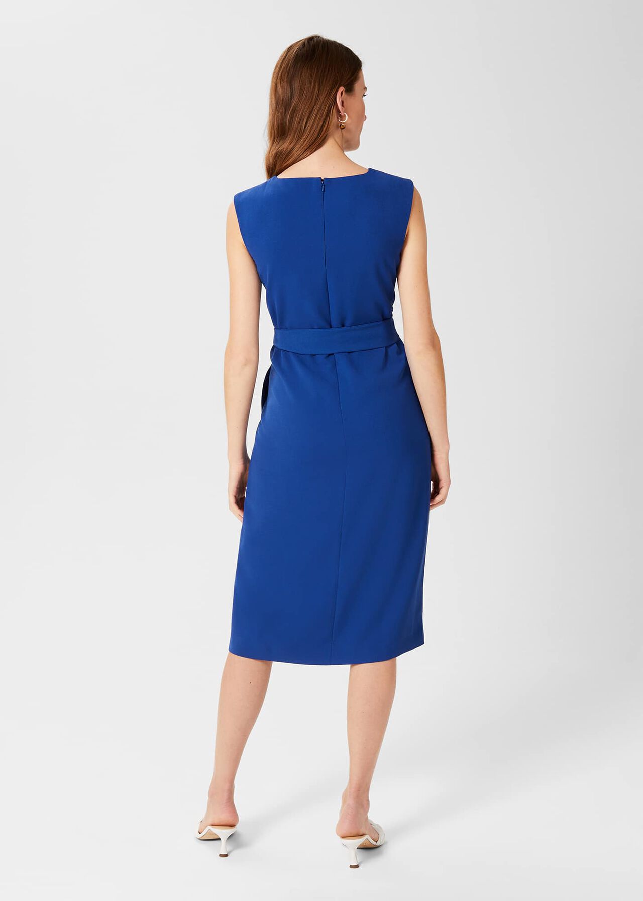 Kristen Belted Dress , Royal Blue, hi-res