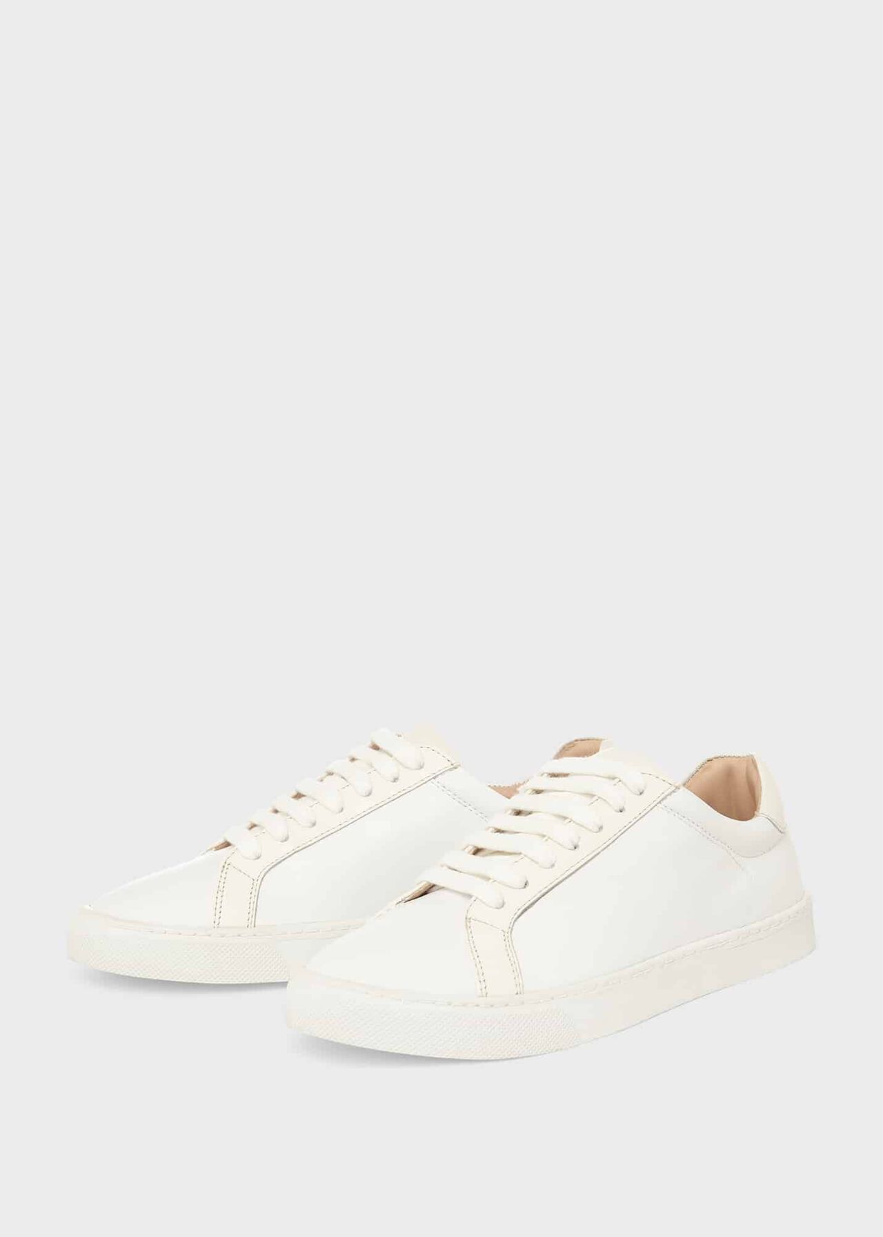 Arwen Leather Trainers , White, hi-res
