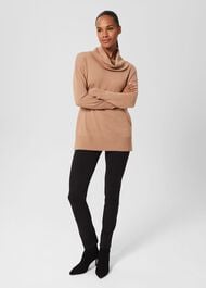 Harper Jumper With Cashmere, Camel, hi-res