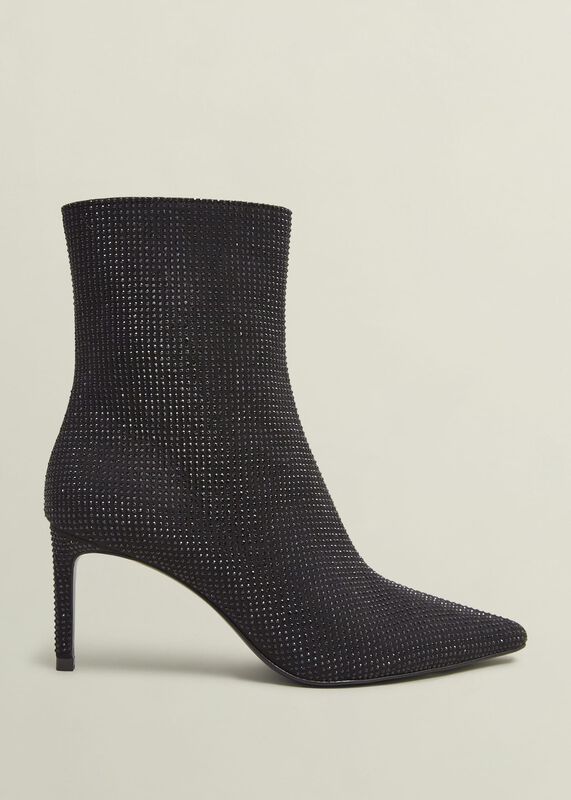 Cassia Jewelled Ankle Boots
