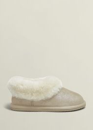 Zora Slippers, Pale Gold, hi-res