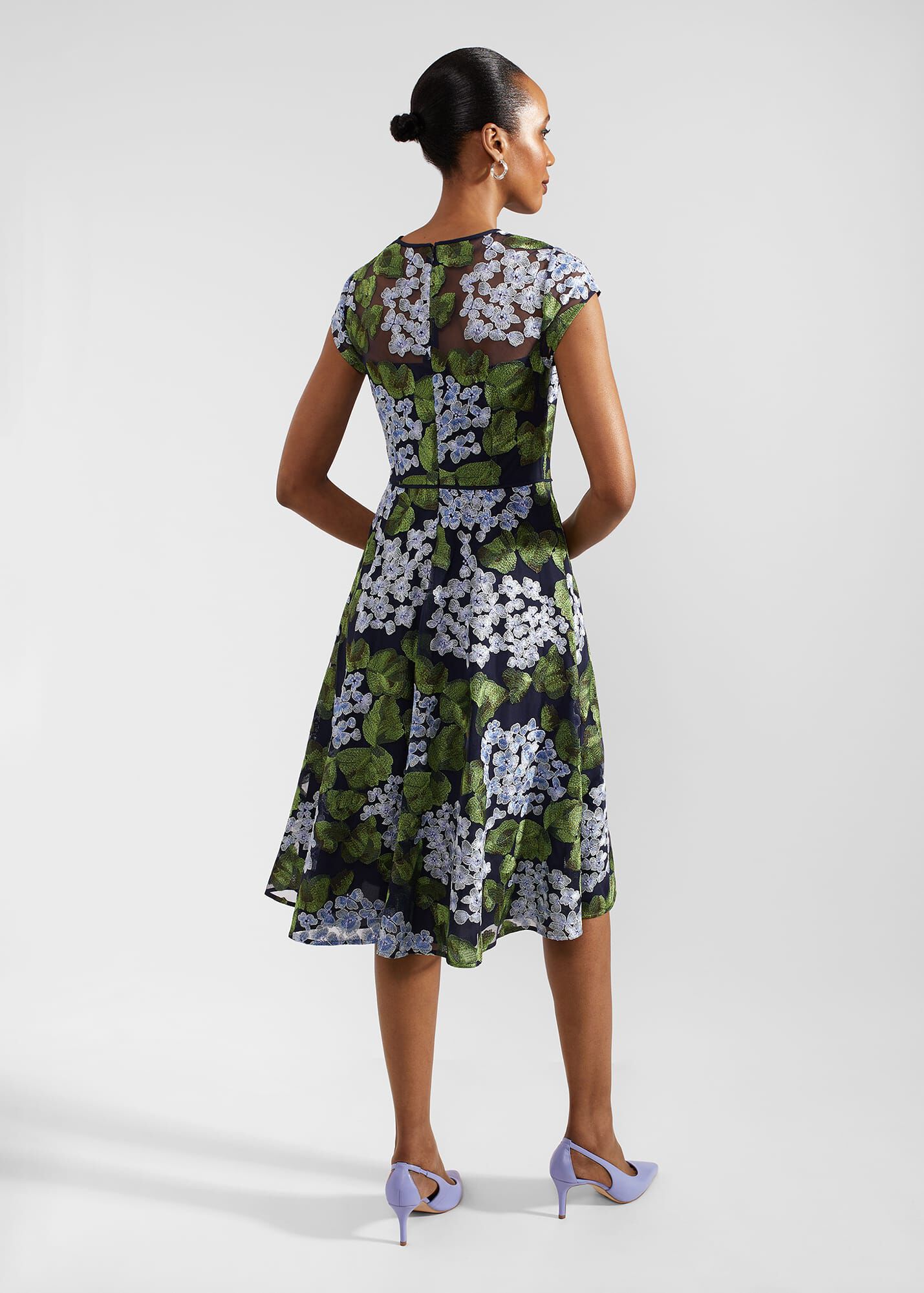 Tia Embroidered Dress Hobbs US