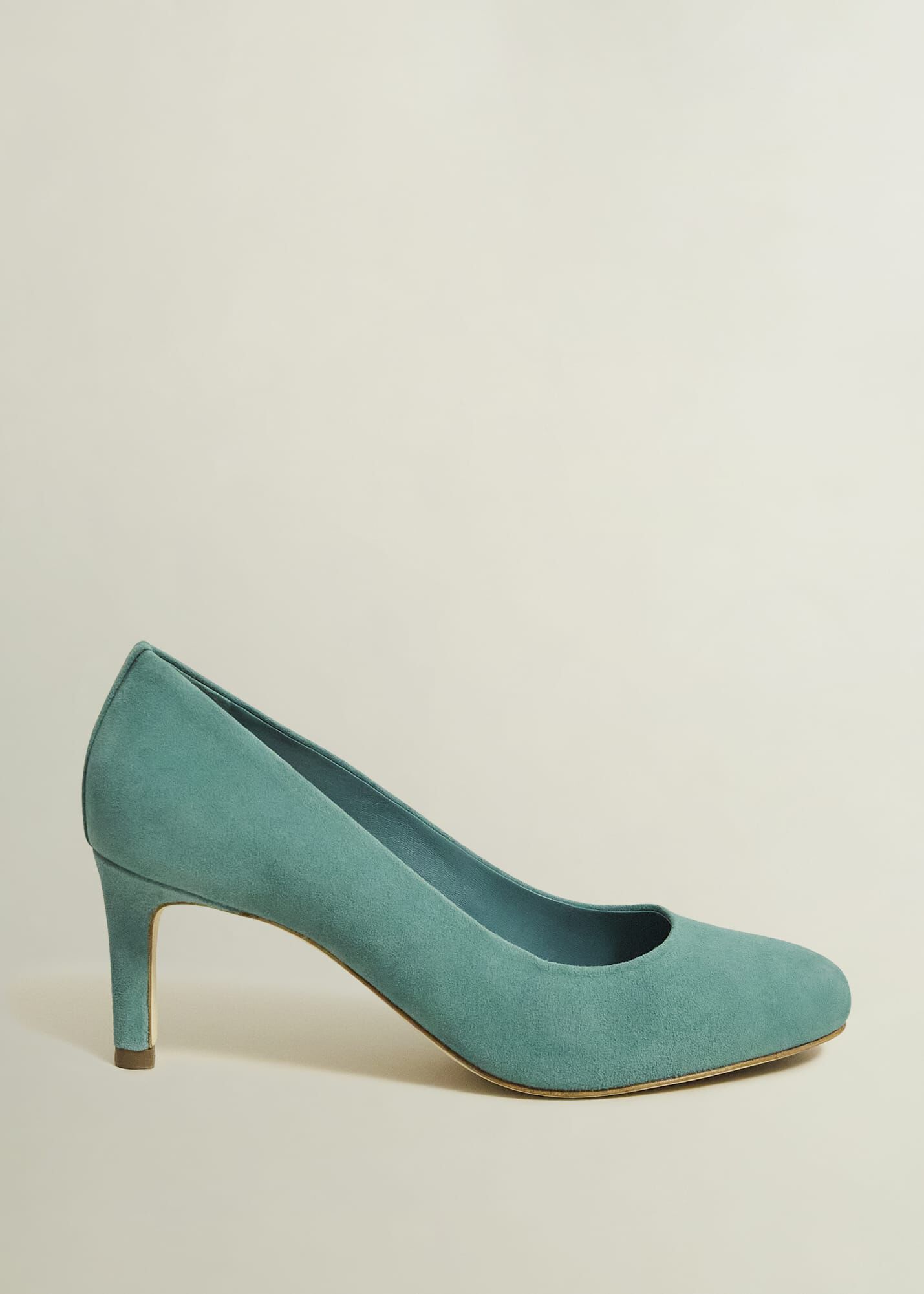 Dark green suede court shoes best sale