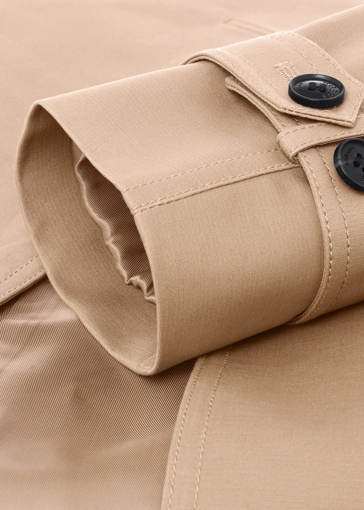 Saskia Water Resistant Trench Coat, Tan, hi-res