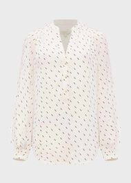 Kimmy Geo Shirt, Ivory Black, hi-res
