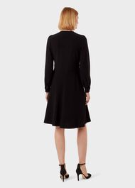 Lillian Fit And Flare Dress, Black, hi-res