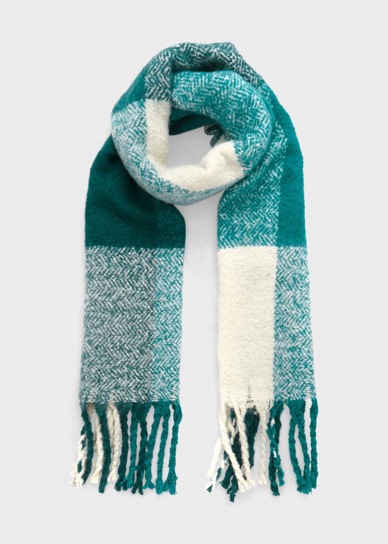 Indah Scarf, Teal Blue Multi, hi-res