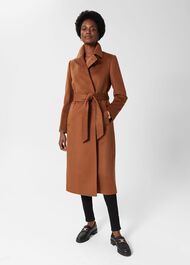 Petite Livia Wool Coat, Vicuna, hi-res