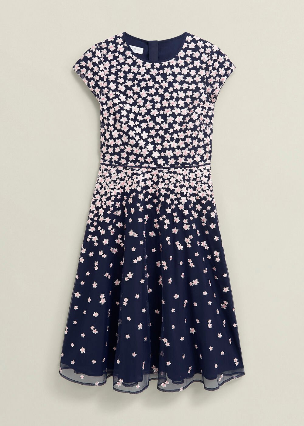 Betty Embroidered Dress , Midnight Pink, hi-res