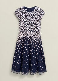 Betty Embroidered Dress , Midnight Pink, hi-res