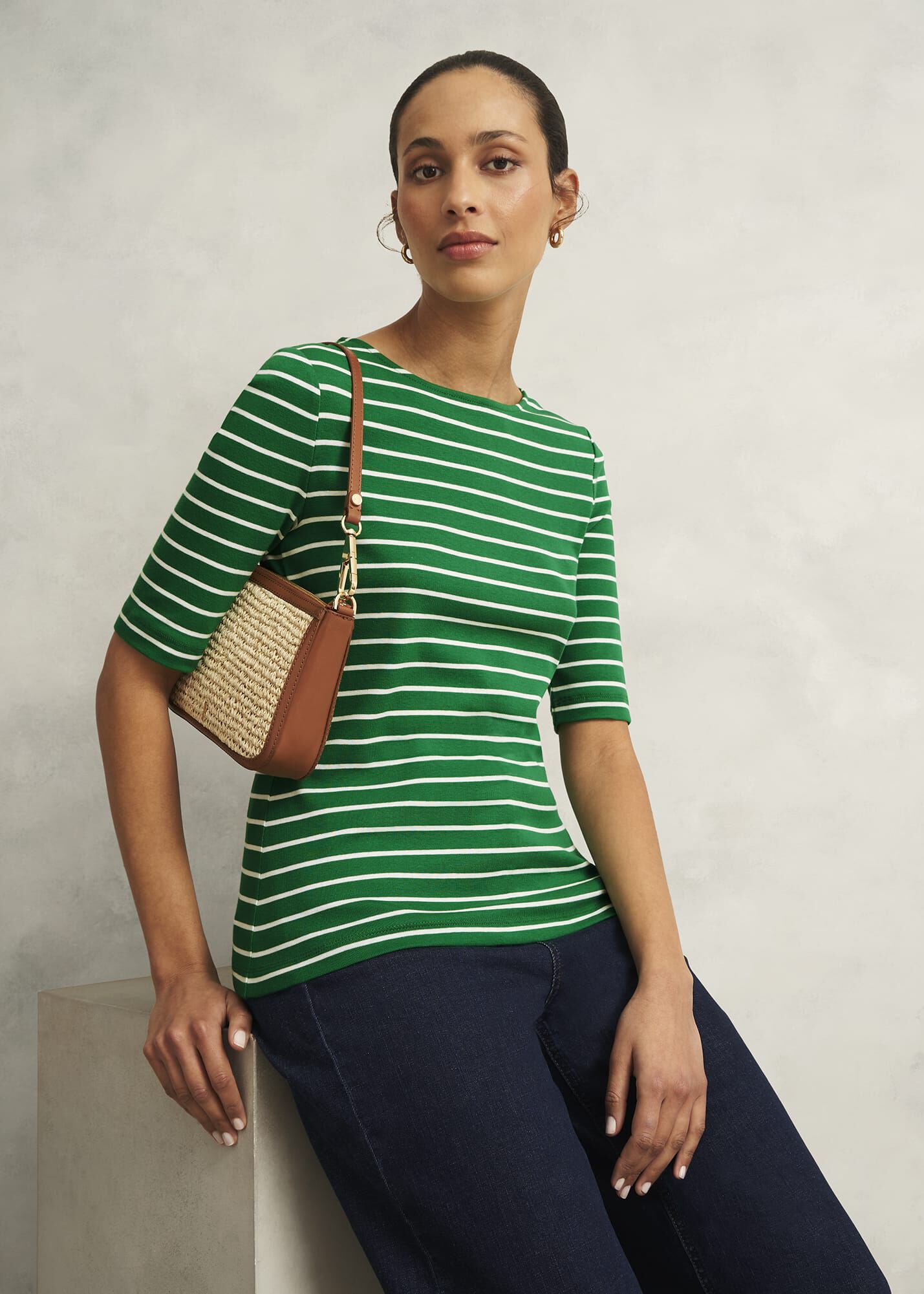 Katie Cotton Button Back Top | Hobbs UK |