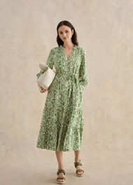 Amaris Dress, Green Cream, hi-res