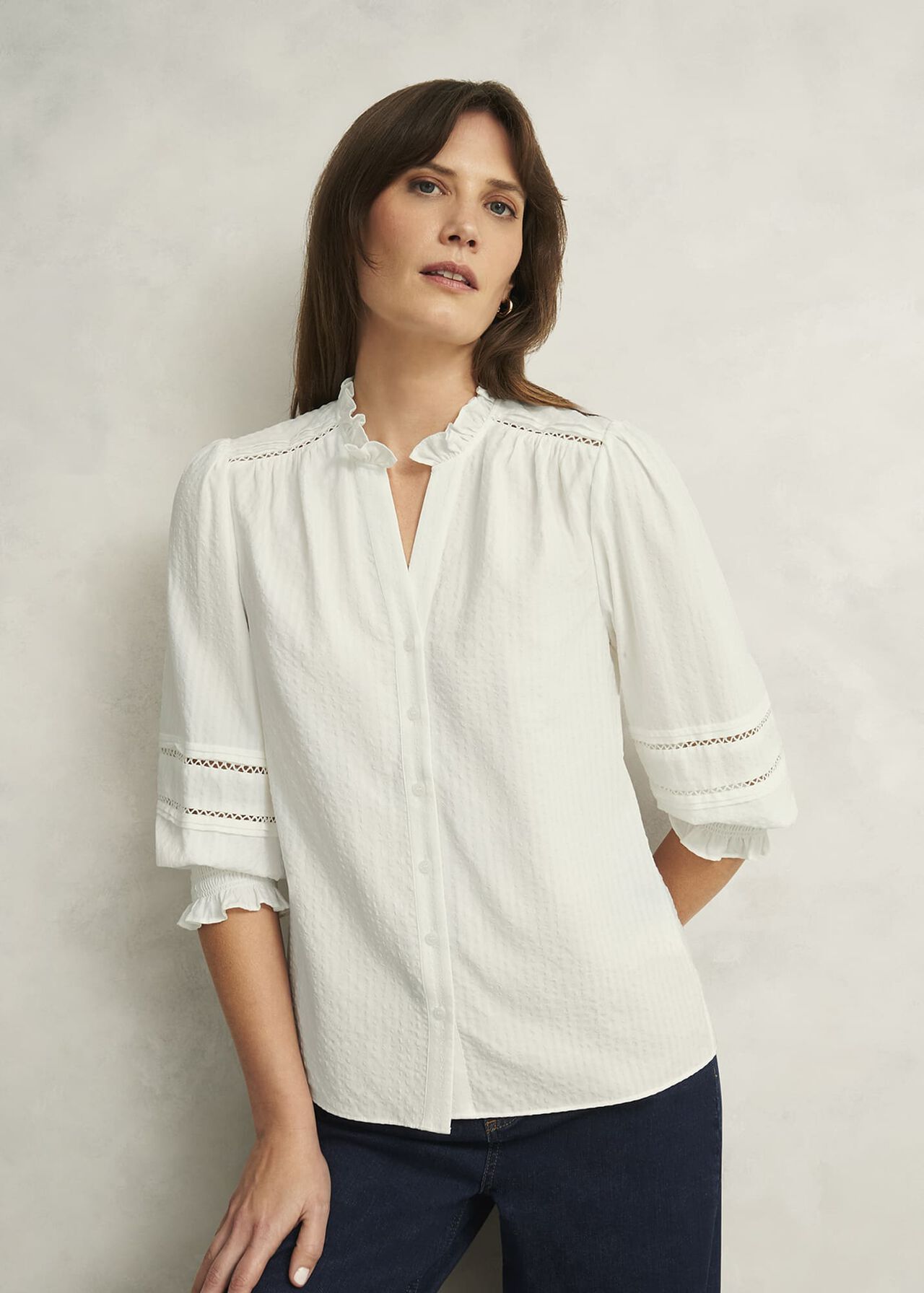 Amira Blouse, Ivory, hi-res
