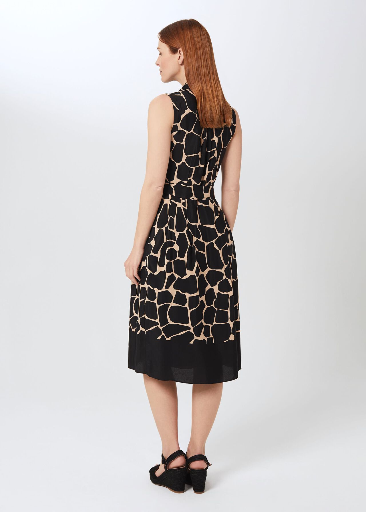 Suzanna Animal Fit And Flare Dress | Hobbs