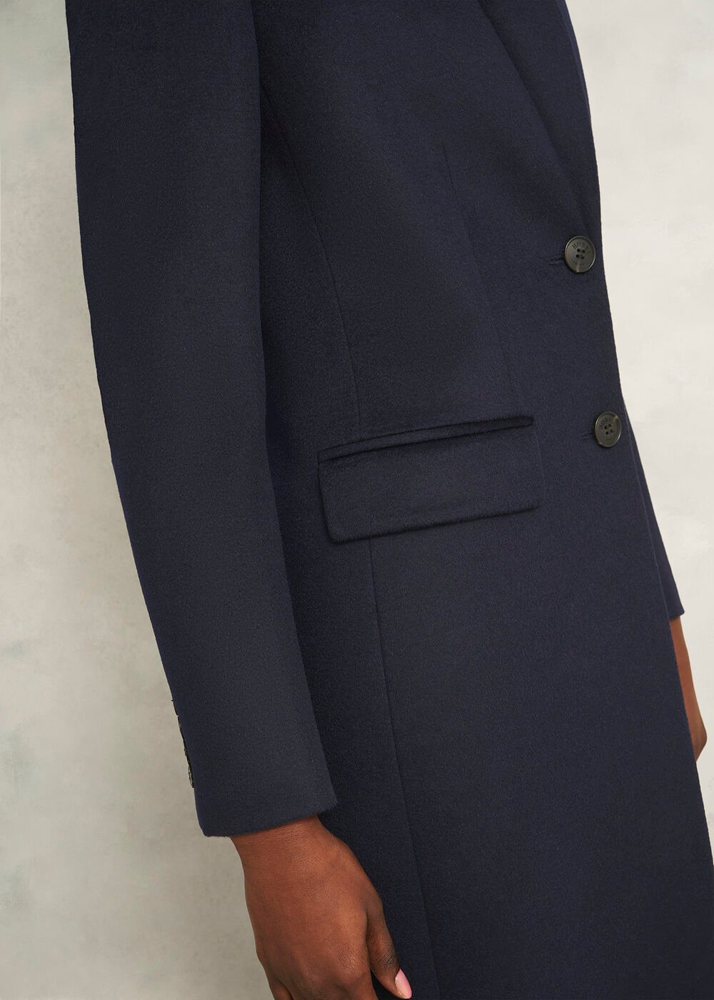 Petite Cavendish Wool Coat, Navy, hi-res